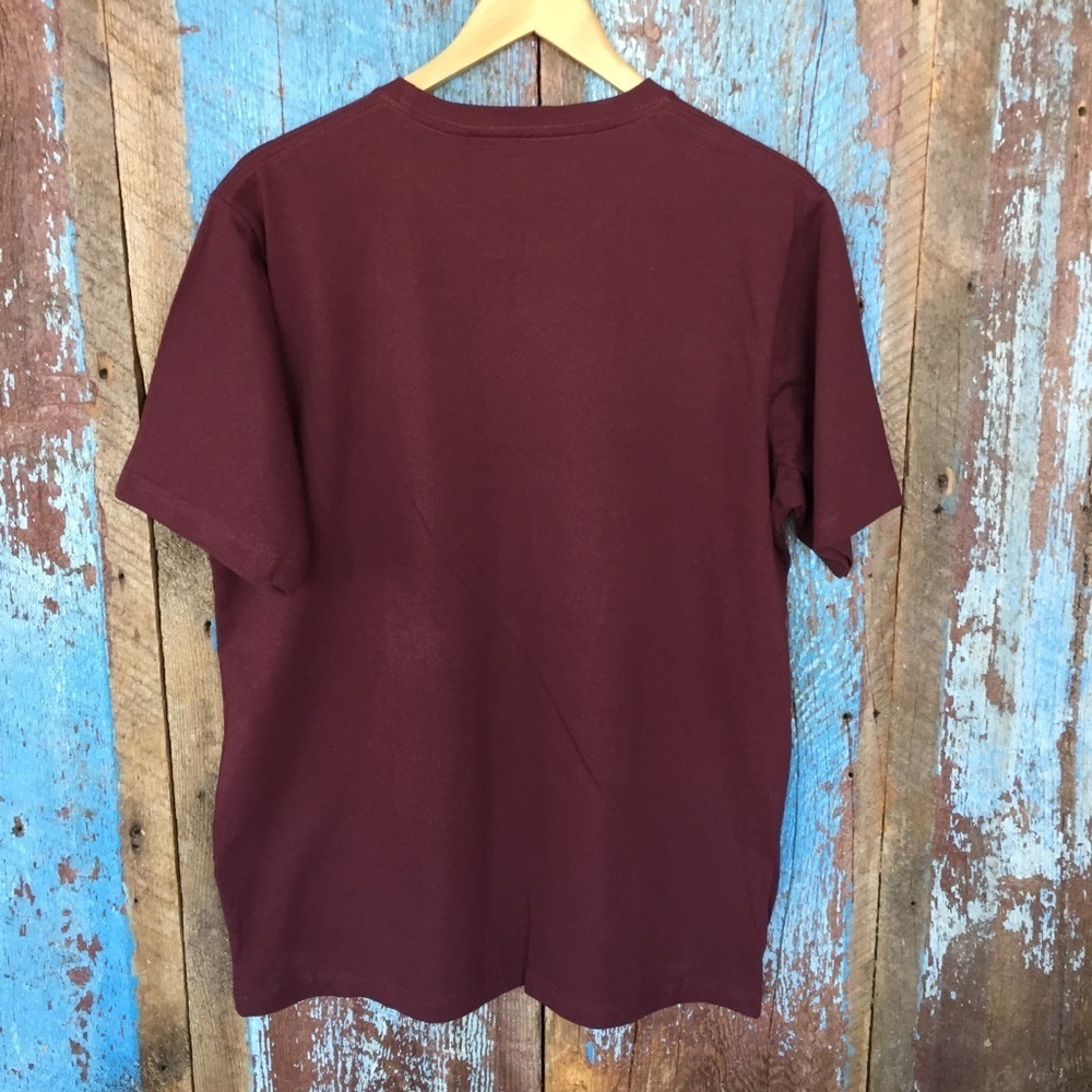 NWT Ruff Hewn Maroon Graphic Tee - Picture 3 of 3